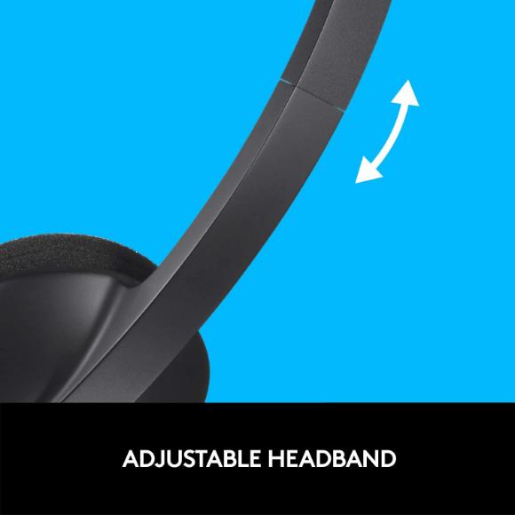 Logitech USB Headset H340 Black - PakByte Computers