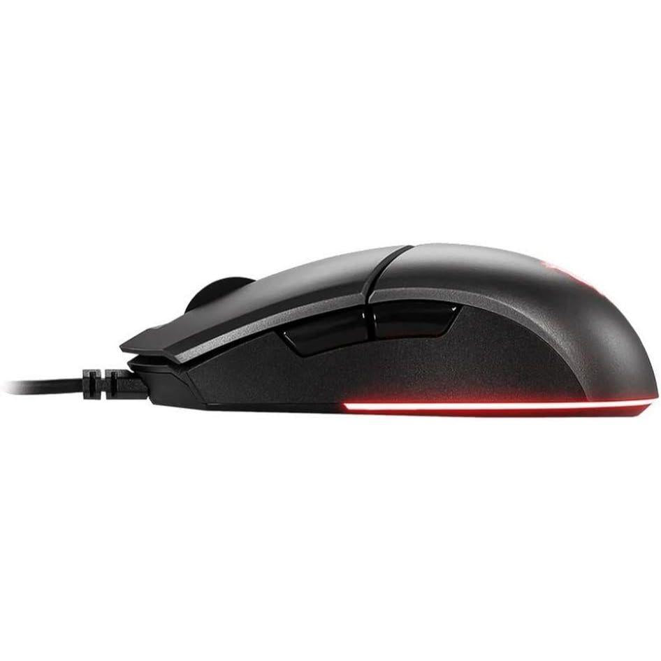 MSI Clutch GM11 Gaming Mouse, 5000 DPI, 10M Omron Switches, Optical Sensor, Symmetrical Ergonomic Design, RGB Mystic Light Compatible, PC/Mac, Graphite - PakByte