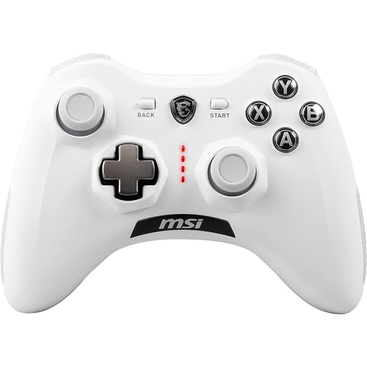 MSI Force GC30V2 White Wireless Gaming Controller, Dual Vibration Motors, Dual Connection Modes, Interchangable D-Pads, Compatible with PC & Android - PakByte