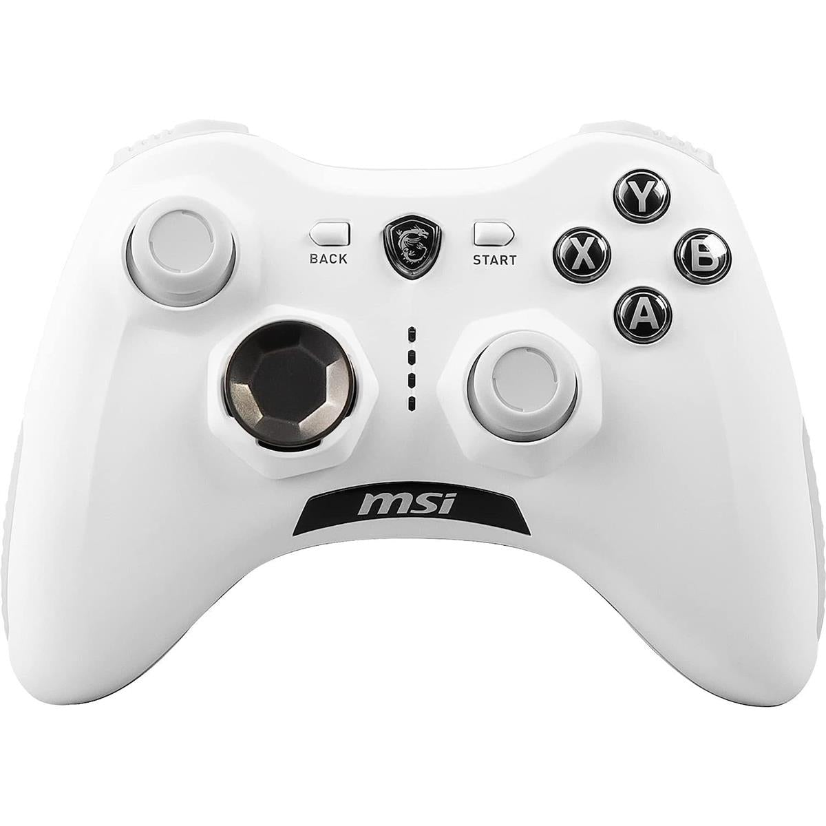 MSI Force GC30V2 White Wireless Gaming Controller, Dual Vibration Motors, Dual Connection Modes, Interchangable D-Pads, Compatible with PC & Android - PakByte