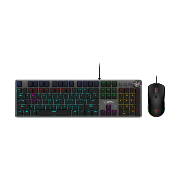 MSI Forge GK310 Combo Keyboard Mouse Wired Red Switches - PakByte