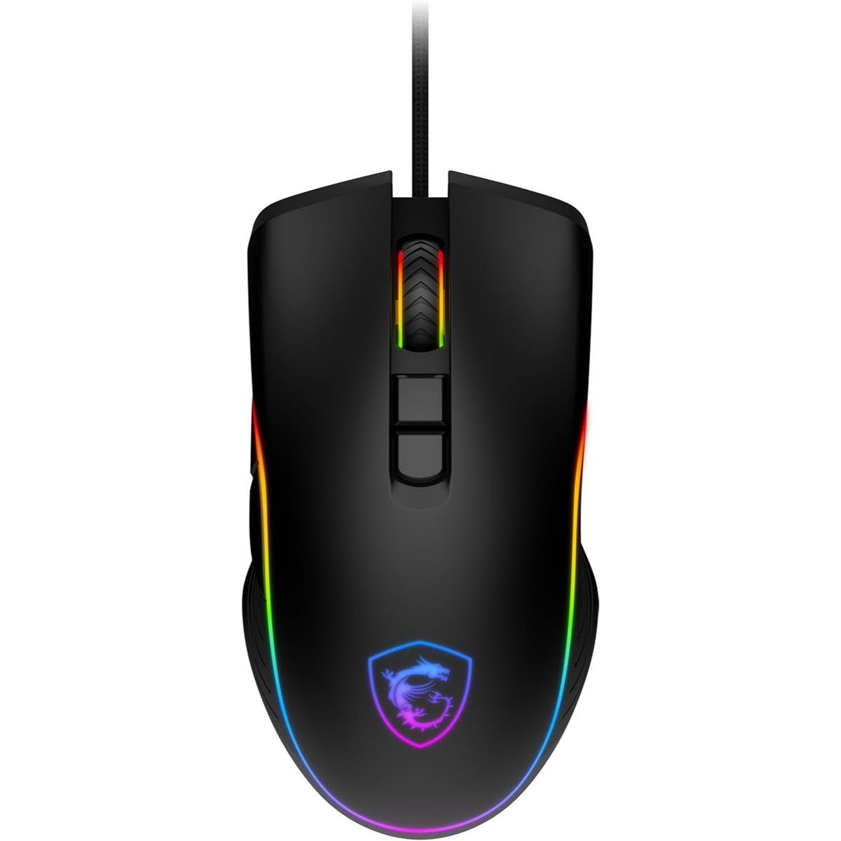 MSI Forge GM300 Lightweight Gaming Mouse Black - PakByte