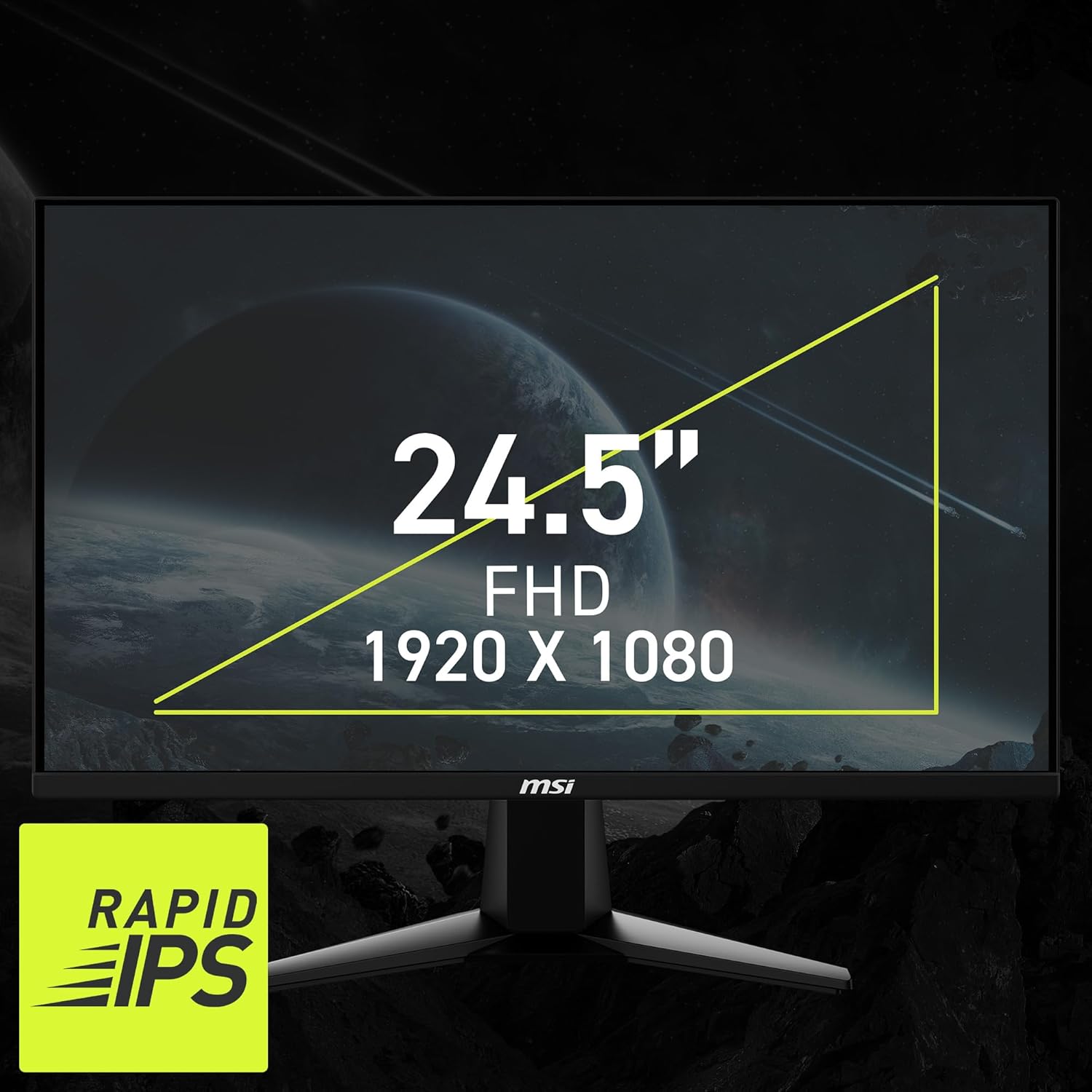 MSI G256F 180Hz, 25-inch 1920 x 1080 (FHD), Gaming Monitor - Black - PakByte