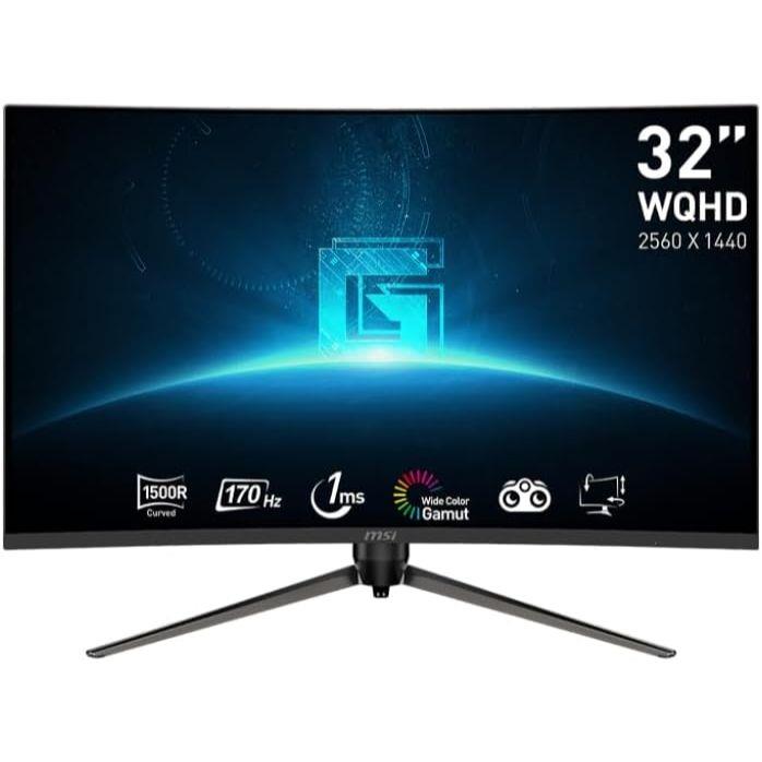 MSI G32CQ5P - 170Hz 2K 1440p QHD VA 32" Curved Gaming Monitor - PakByte Computers