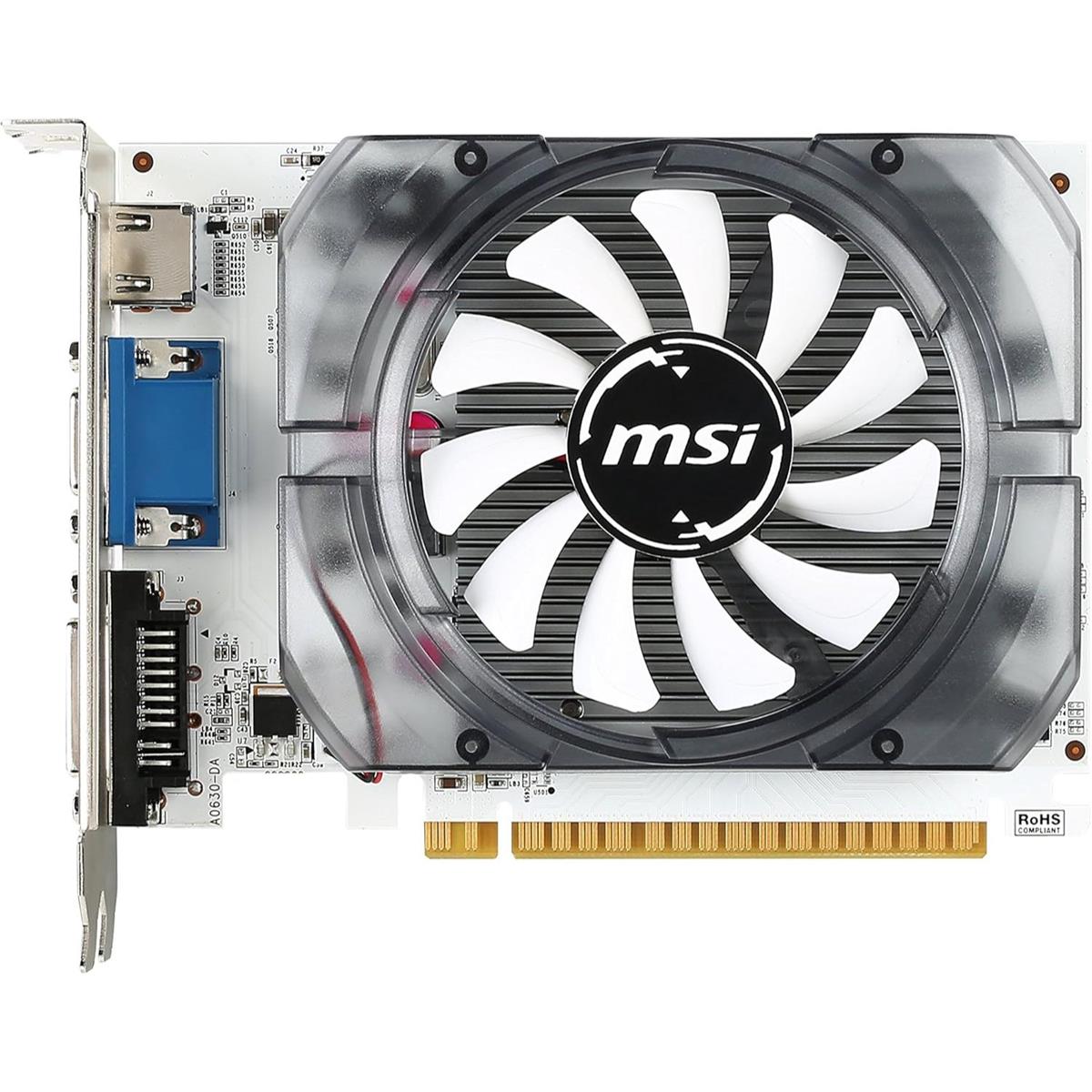 MSI GeForce GT 730 Fermi DDR3 4GB DirectX 12 Graphics Card - PakByte