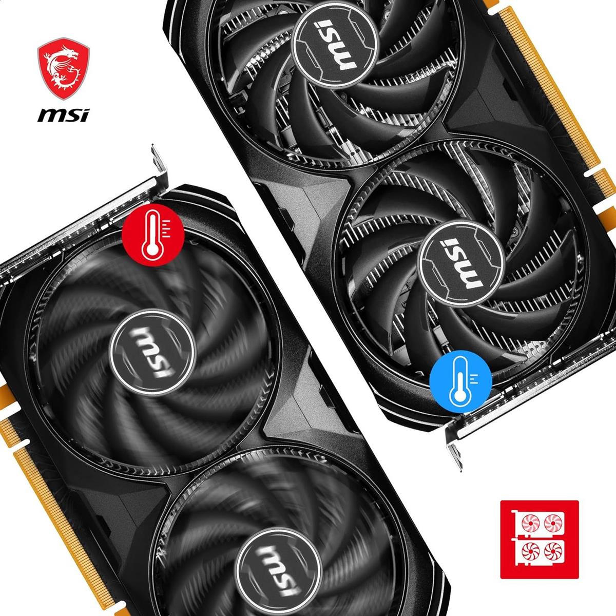 MSI GeForce RTX 4060 Ti Ventus 2X 16GB OC Graphics Card Black - PakByte