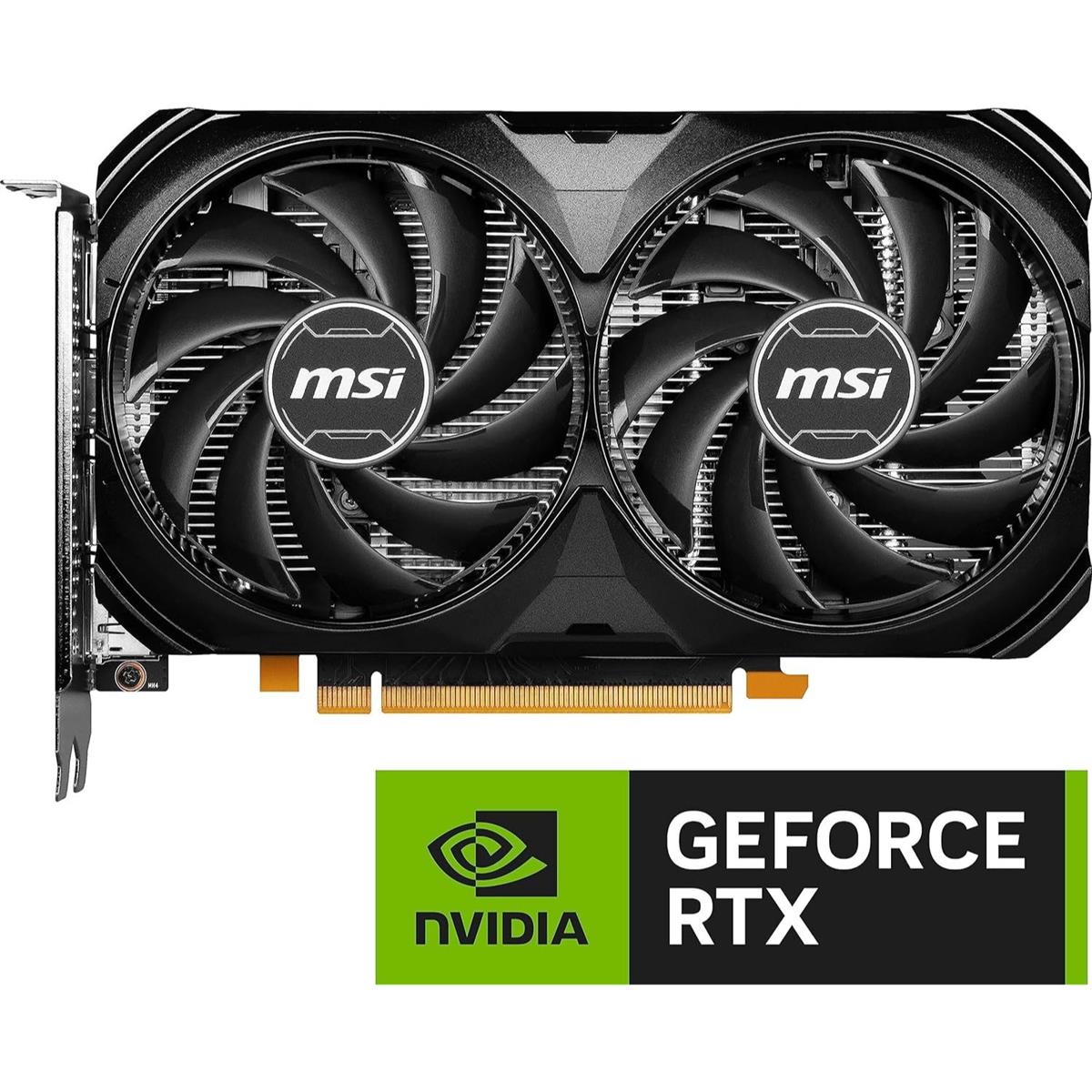 MSI GeForce RTX 4060 Ventus 2X 8GB OC Graphics Card Black - PakByte Computers