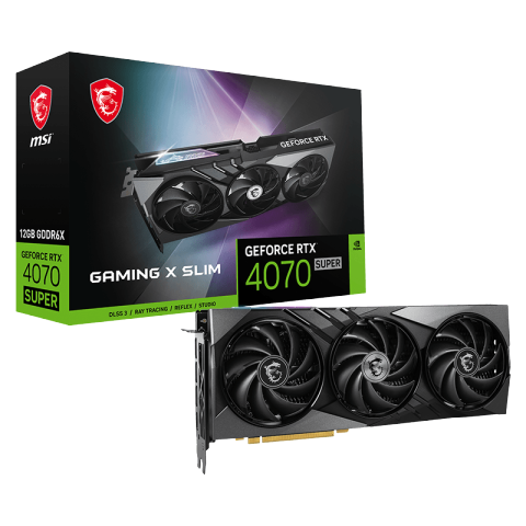 MSI GeForce RTX 4070 Super 12GB Gaming X Slim Graphics Card - PakByte Computers
