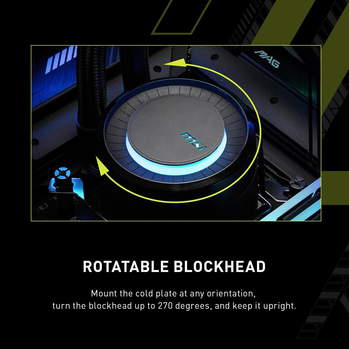 MSI MAG Core Liquid E360 Black ARGB AIO 360mm Liquid CPU Cooler - PakByte