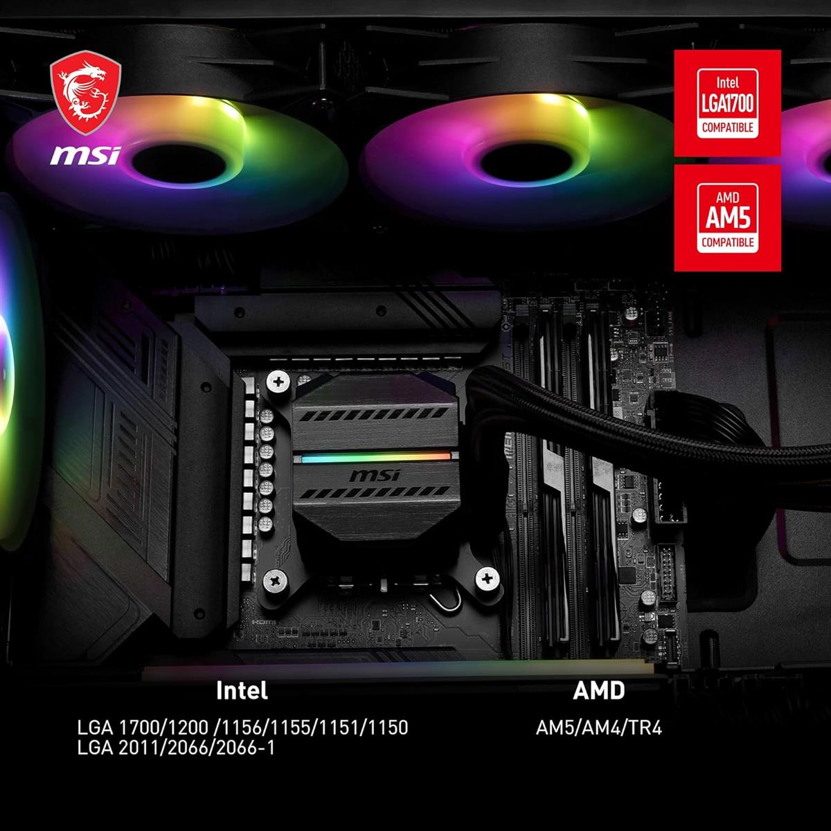 MSI MAG CoreLiquid M360 ARGB AIO 360mm Liquid CPU Cooler - PakByte Computers