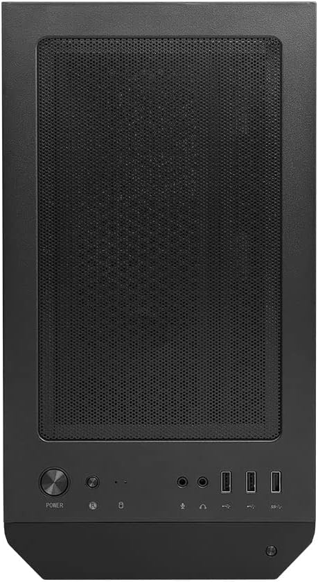 MSI MAG Forge M100A Micro-ATX Tower Tempered Glass Gaming PC Case Black - PakByte
