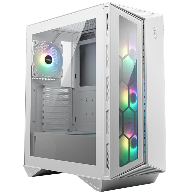 MSI MPG Gungir 110R ARGB Mid-Tower ATX Gaming Case White - PakByte