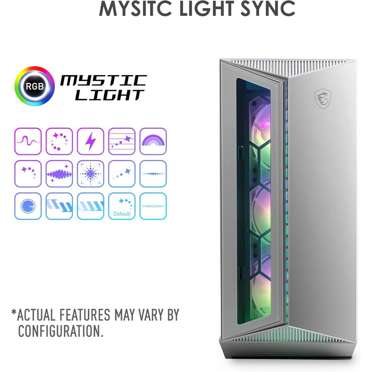 MSI MPG Gungir 110R ARGB Mid-Tower ATX Gaming Case White - PakByte