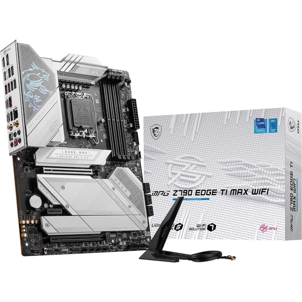 MSI MPG Z790 Edge TI Max Wifi DDR5 Intel 12/13/14th Gen ATX Motherboard - PakByte Computers