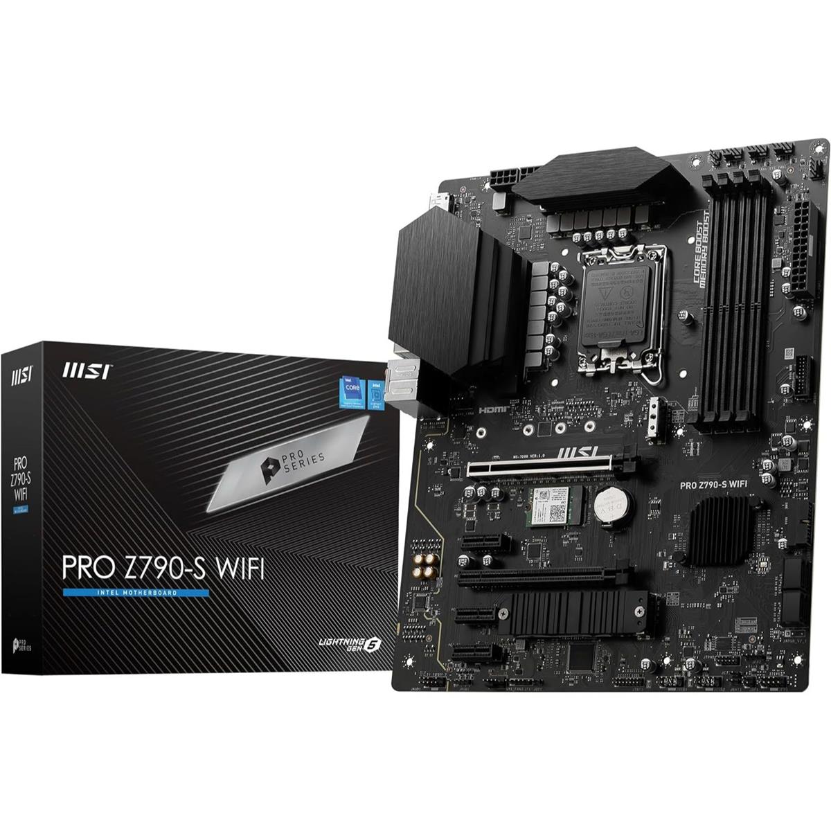 MSI Pro Z790-S Wifi DDR5 Intel 12/13/14th Gen ATX Motherboard - PakByte Computers