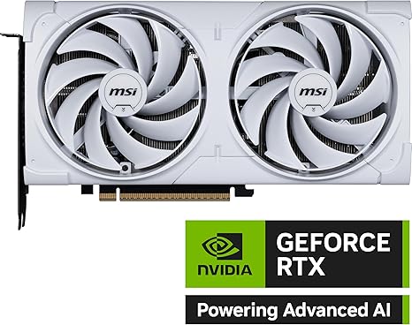 MSI Gaming RTX 5070 12G Ventus 2X OC Graphics Card - White
