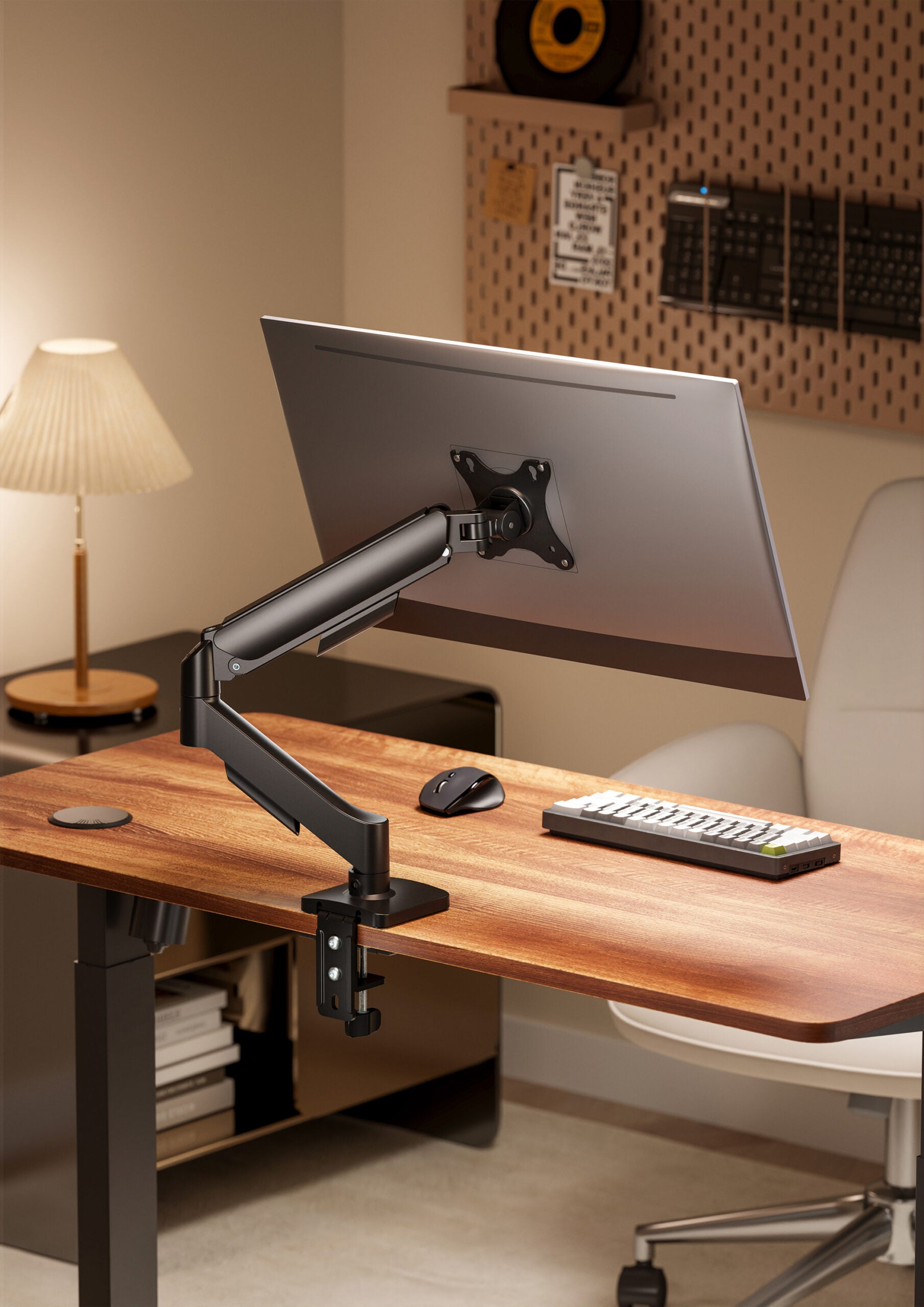 MXG EMA-12 Economical Mechanical Spring Single Monitor Arm - PakByte