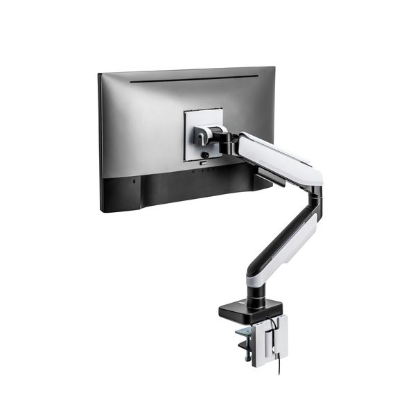 MXG HMA-12R Single Heavy Duty RGB Gaming Monitor Arm - Matte White - PakByte