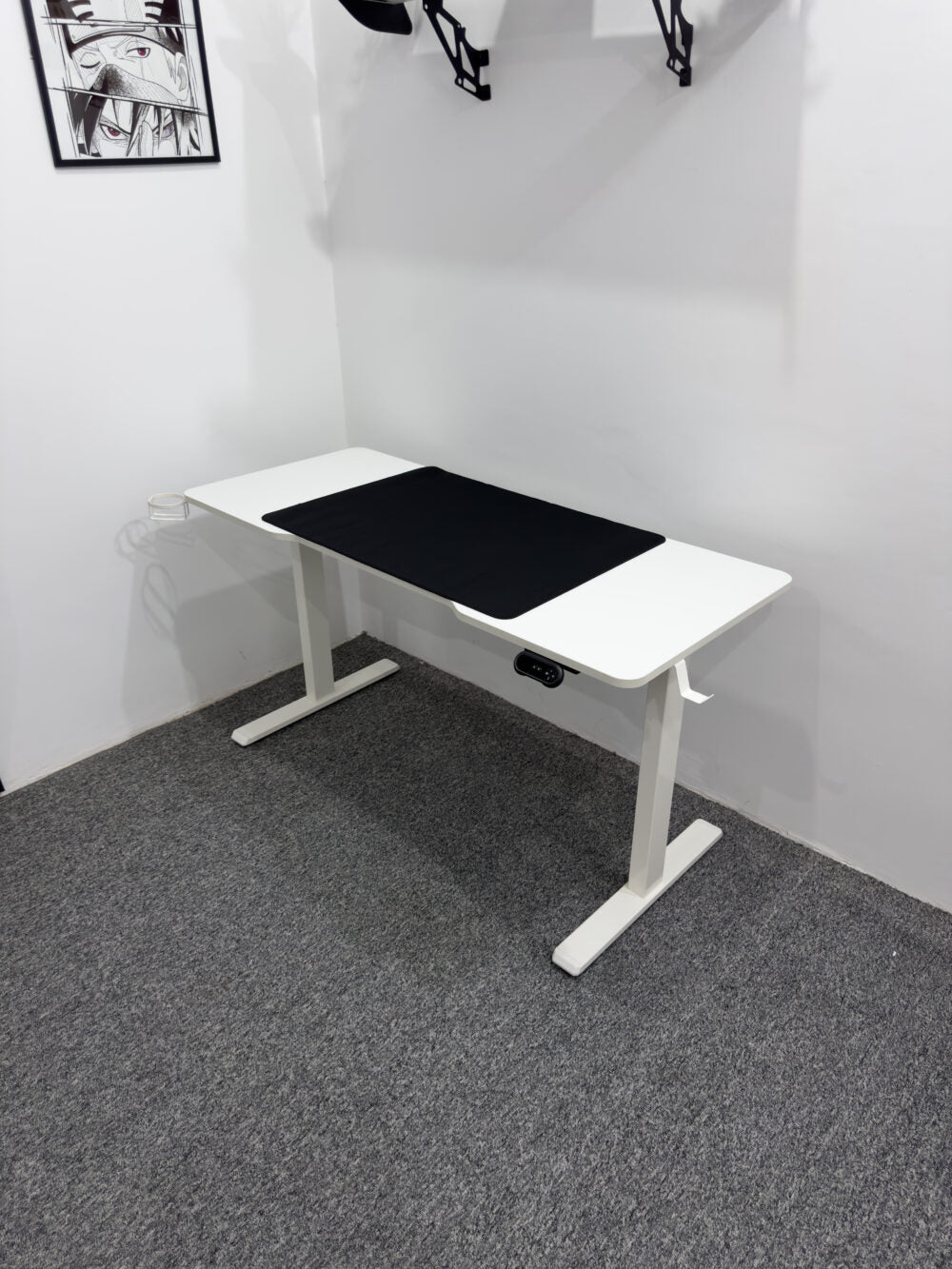 MXG MGD-01R RGB Electric Standing Gaming Desk - White