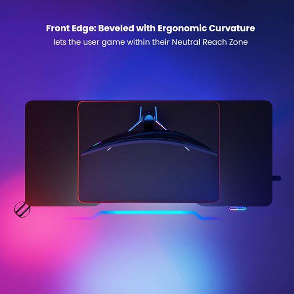 MXG MGD-01R RGB Electric Standing Gaming Desk - PakByte Computers