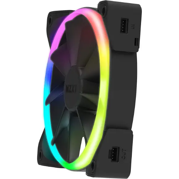 NZXT Aer RGB 2 140mm Case Fan - Matte Black - HF-28140-B1 - PakByte Computers