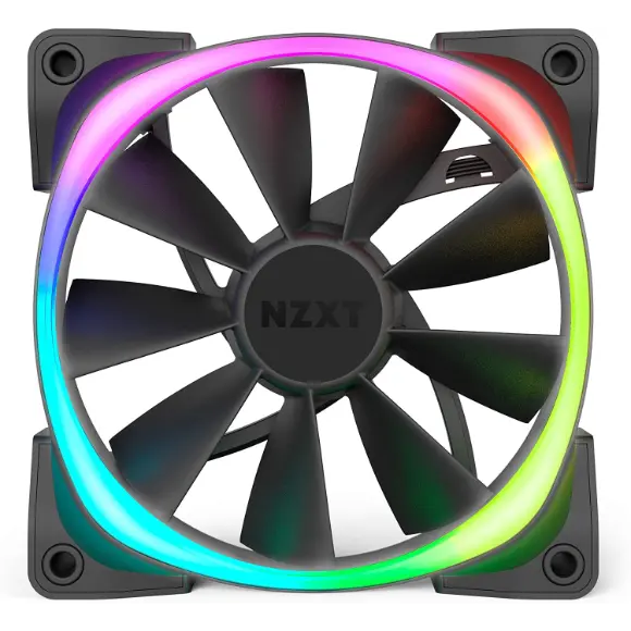NZXT Aer RGB 2 140mm Case Fan - Matte Black - HF-28140-B1 - PakByte Computers