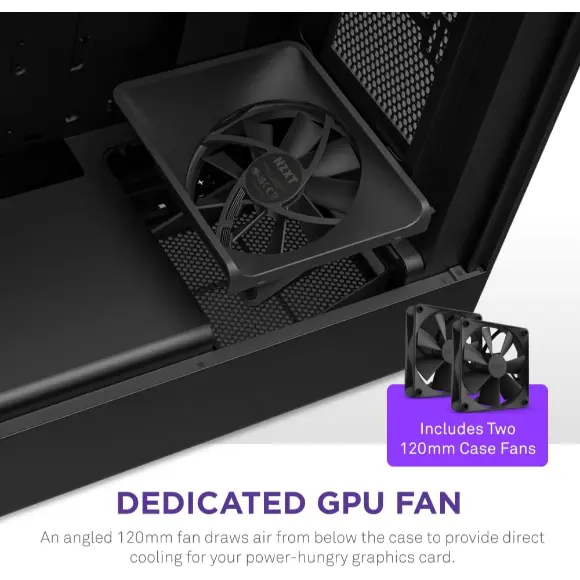 NZXT H5 Flow Compact ATX Mid-Tower PC Gaming Case – Black - PakByte Computers