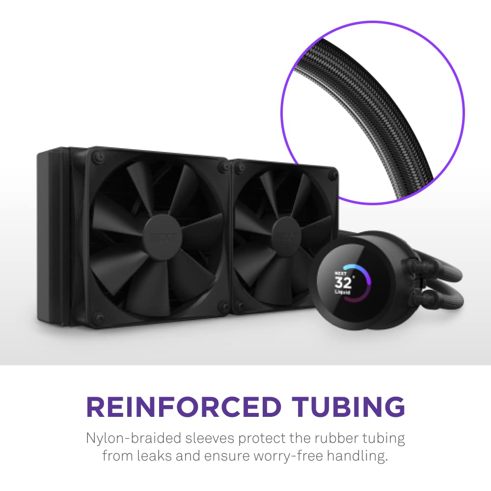 NZXT Kraken 240 - 240mm AIO CPU Liquid Cooler - Black - PakByte