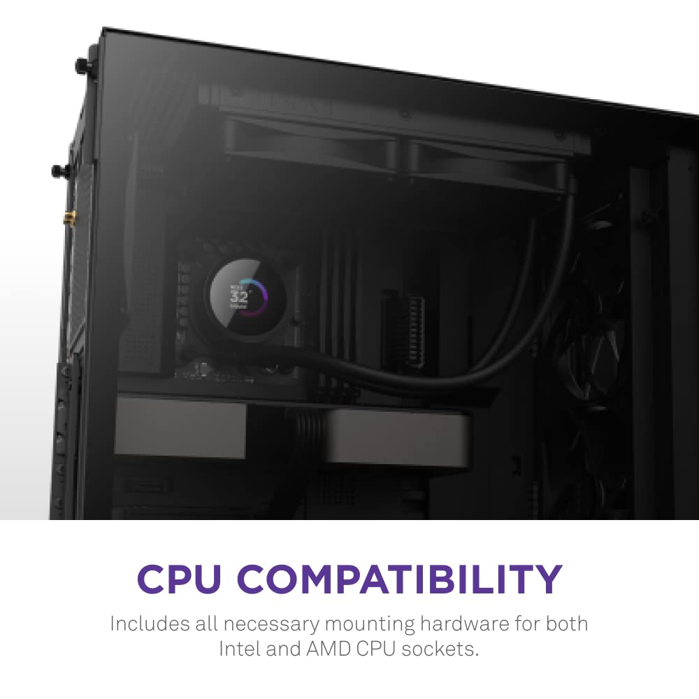 NZXT Kraken 240 - 240mm AIO CPU Liquid Cooler - Black - PakByte