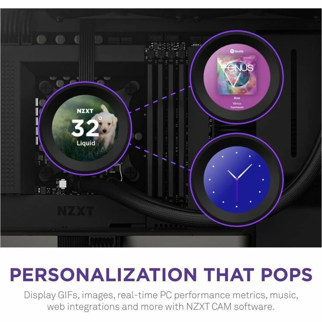 NZXT Kraken Elite 280 280mm AIO Liquid CPU Cooler - Black - PakByte