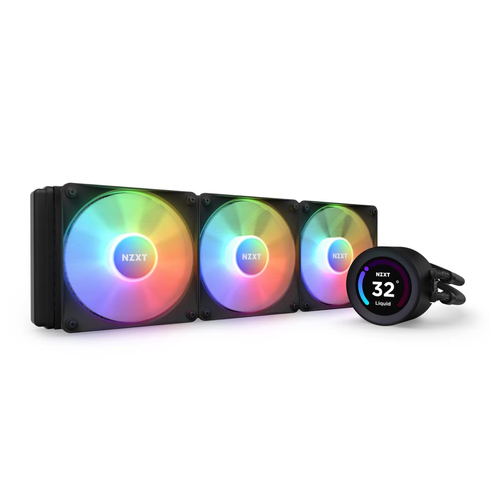 NZXT Kraken Elite RGB 360 - RL-KR36E-B1 - 360mm AIO CPU Liquid Cooler - Black - PakByte