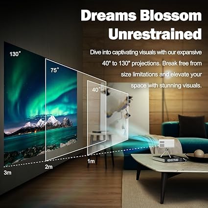 PJ300 GOLD ROCK TEK MINI LED PROJECTOR - PakByte