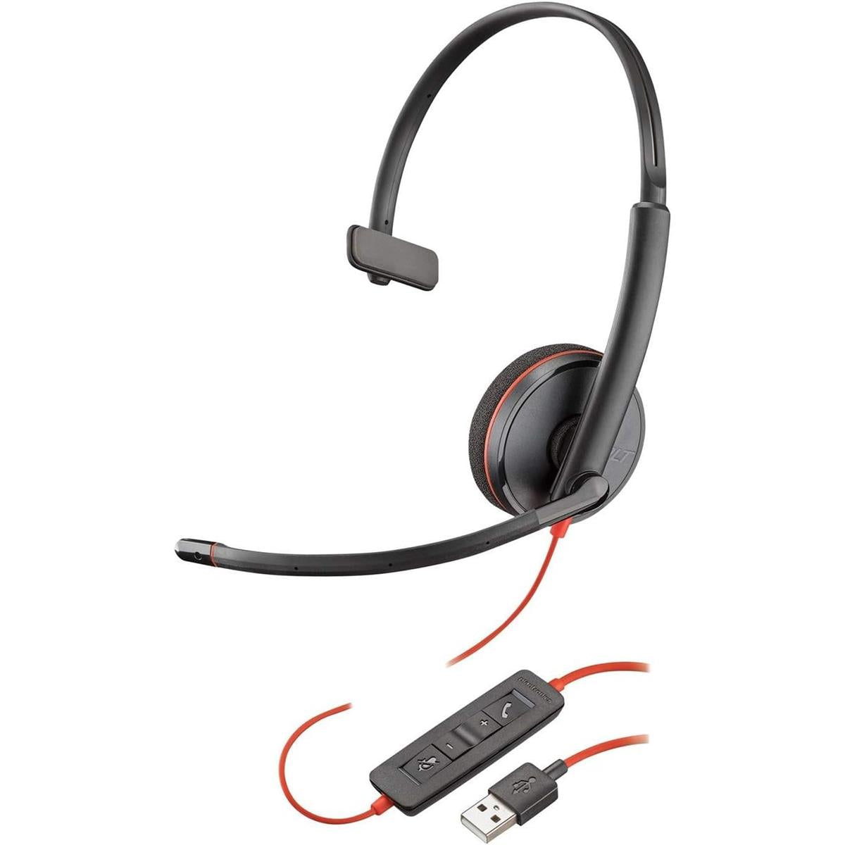 Plantronics Blackwire USB C3210 Corded Headset - PakByte Computers