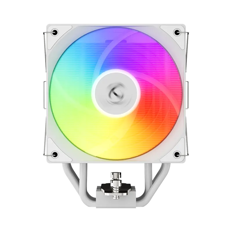 Power Train Aeolus MK2 ARGB CPU Air Cooler with Real-Time Display - White