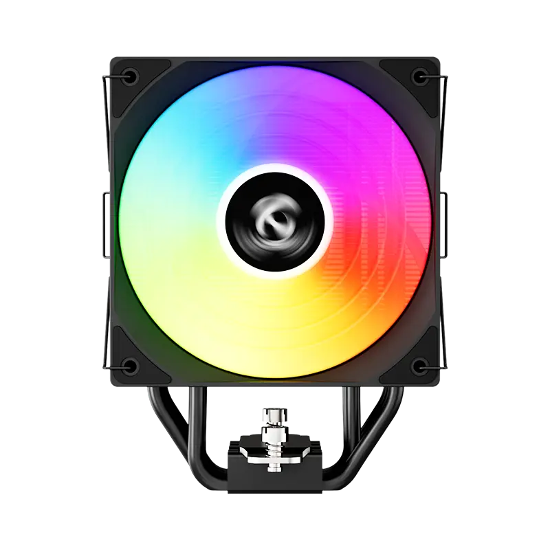 Power Train Aeolus MK2 ARGB CPU Air Cooler with Real-Time Display - Black