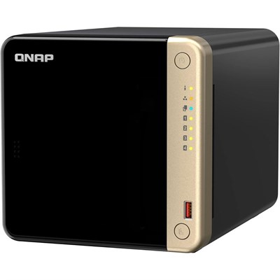 QNAP TS-464-8G 4 Bay High-Performance Desktop NAS Enclosure, Diskless