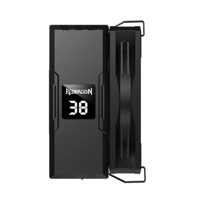 REDRAGON CC-1013 CPU Cooler With Temperature Display 12cm RGB Fan 4 Heat Pipes - PakByte