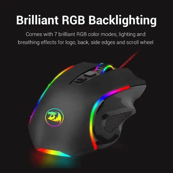 REDRAGON M607-KS GRIFFIN ELITE RGB WIRELESS GAMING MOUSE - PakByte Computers
