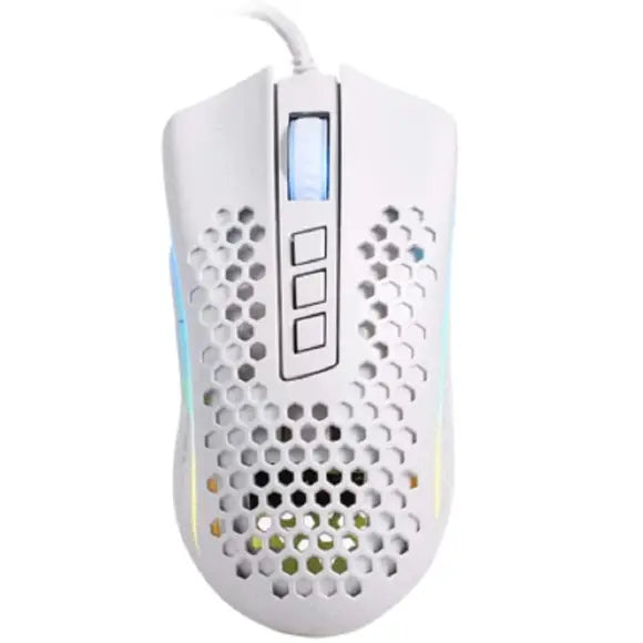 REDRAGON M808W STORM LUNAR LIGHTWEIGHT RGB GAMING MOUSE - WHITE - PakByte Computers