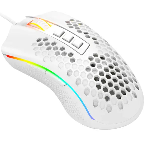 REDRAGON M988 STORM ELITE RGB GAMING MOUSE (WHITE) - PakByte Computers