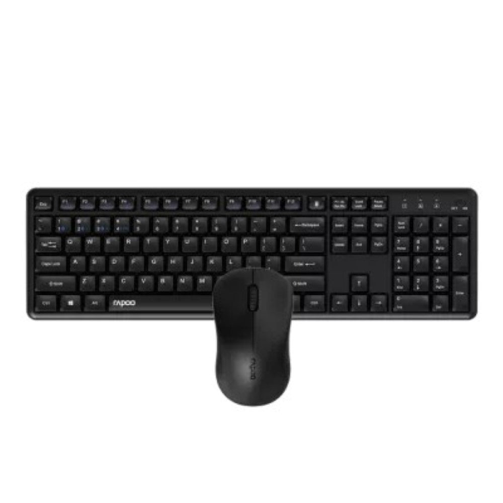 Rapoo X1500 Pro Wireless Mouse Keyboard Combo – Black