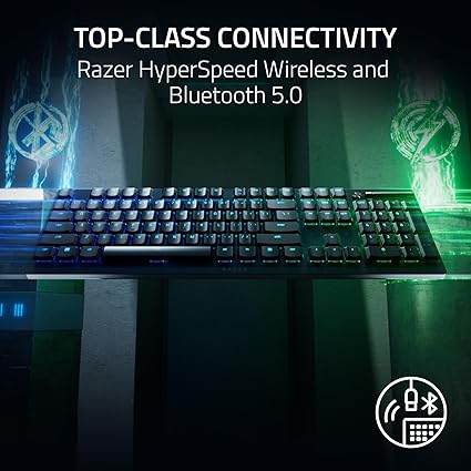 Razer DeathStalker V2 Pro Full Size Linear Red Switch Wireless Keyboard - PakByte