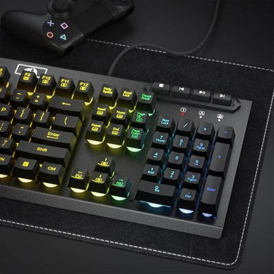 Redragon ADITYA K513 Membrane RGB Gaming Keyboard - Black - PakByte Computers