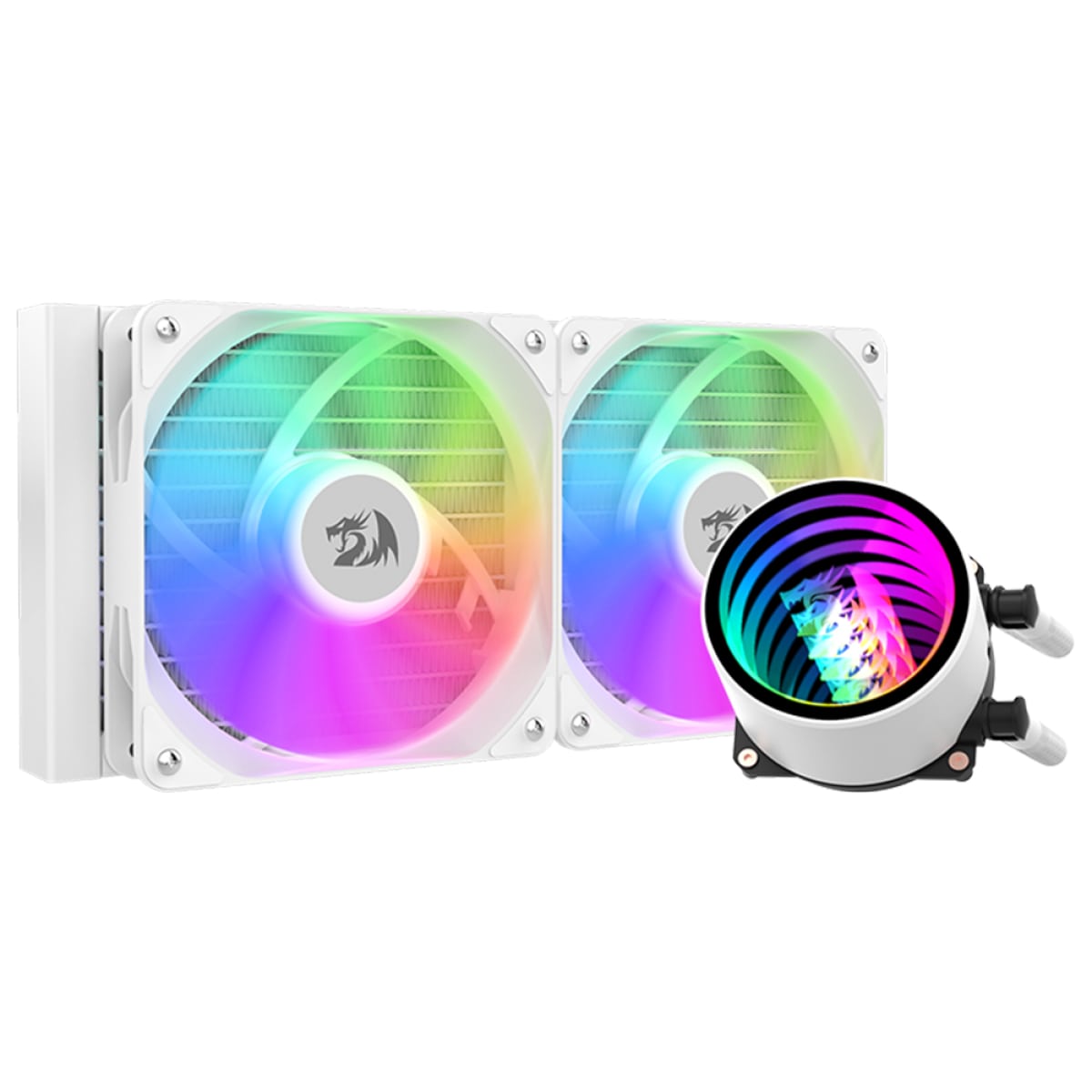 Redragon CCW-3011W 240mm ARGB White Water CPU Cooler - PakByte