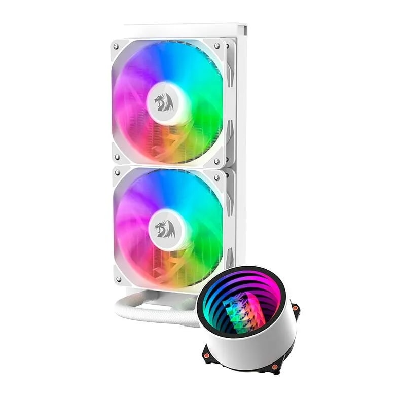 Redragon CCW-3011W 240mm ARGB White Water CPU Cooler - PakByte