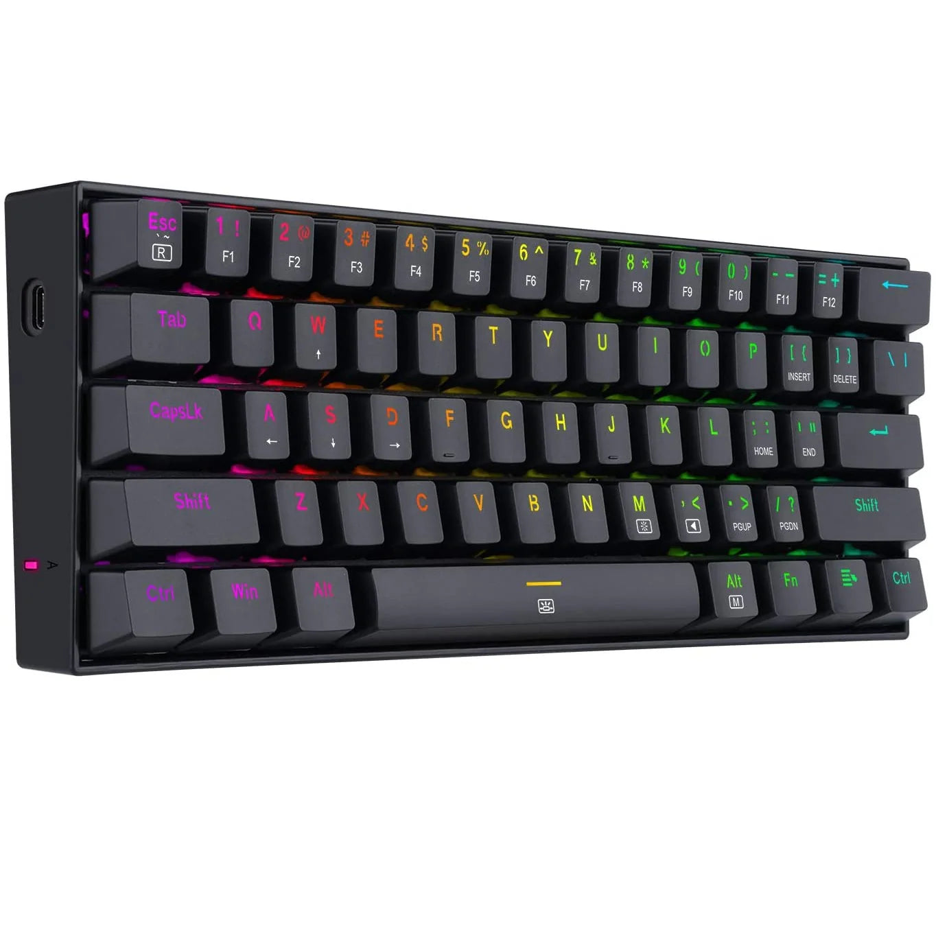 Redragon DRAGONBORN K630 60% RGB Mechanical Gaming Keyboard – Black – Brown Switches - PakByte