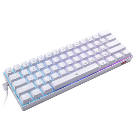 Redragon DRAGONBORN K630 60% RGB Mechanical Gaming Keyboard – White – Red Switches - PakByte