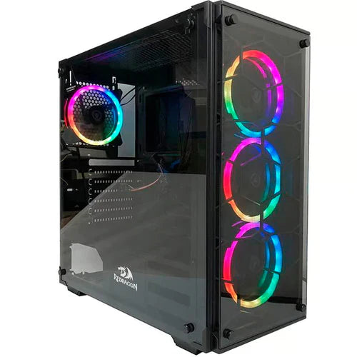 Redragon GC-606 Wheel Jack RGB Gaming PC Case Black - PakByte