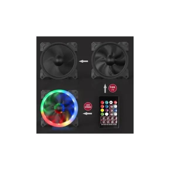 Redragon GC-F008 120mm RGB Cooling Fan - PakByte Computers