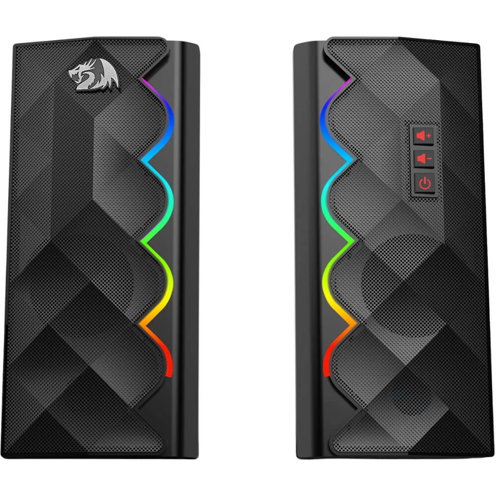 Redragon GS522 CIPHER RGB USB Speakers (Black) - PakByte
